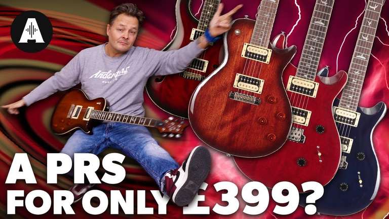 PRS SE Hollowbody Standard Electric Guitar in Fire Red Burst £579 @ Andertons