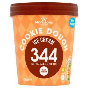 Choc Chip Cookie Dough Low Calorie Ice Cream 40p @ Morrisons Bathgate + Taunton