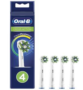 Oral-B Cross Action Electric Toothbrush Head, Pack Of 4 £8.95 / £8.50 Subscribe & Save @ Amazon
