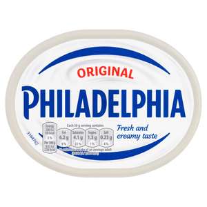 Philadelphia Original Soft Cheese 165g (Nectar Price) £1 @ Sainsburys