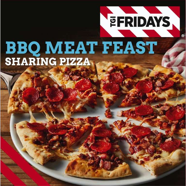 TGI Fridays BBQ Meat Feast Sharing Pizza 540g - £3 @ Iceland