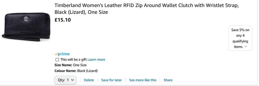 Timberland womens Leather Rfid Zip Around Wallet Clutch With Strap  Wristlet, Black (Lizard), One Size US: Handbags