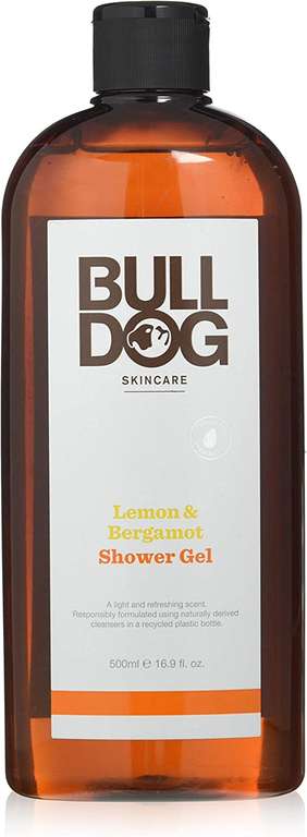 BULLDOG – Bodycare for Men Black Pepper & Vetiver/Lemon & Bergamot/Original/Peppermint & Eucalyptus Shower Gel 500ml - £2.99 @ Amazon