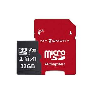 MyMemory PLUS 32GB Micro SD Card (SDHC) 4K A1 UHS-1 V30 U3 + Adapter - 100MB/s £5.99 delivered @ My Memory