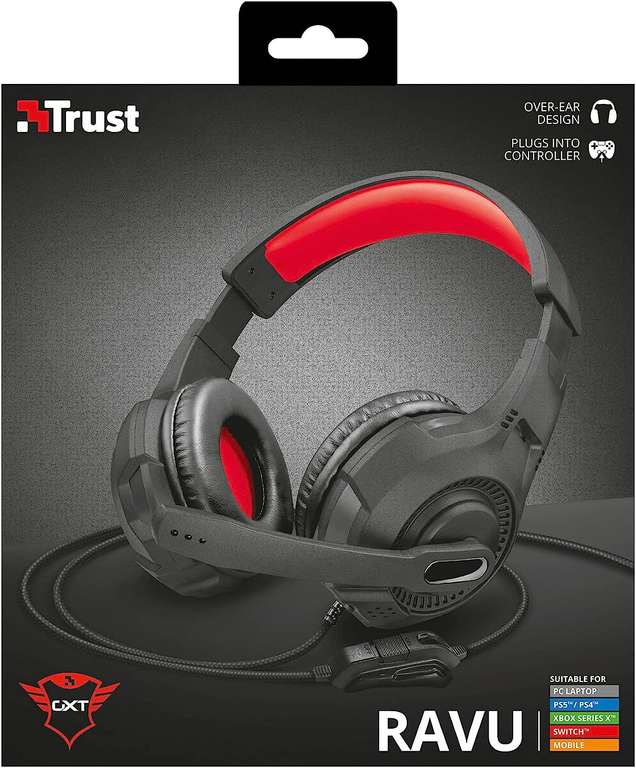 Trust GXT307 Ravu PC, Laptop, PS4, Xbox One & Switch Headset £1 + Free Click & Collect @ Argos