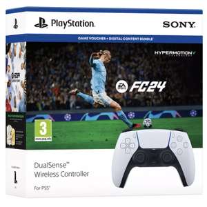 PS5 DualSense Wireless Controller + EA SPORTS FC 24 - £59.99 w/ marketing signup code or £64.99 w/ Gioteck thumb grips (free c+c)