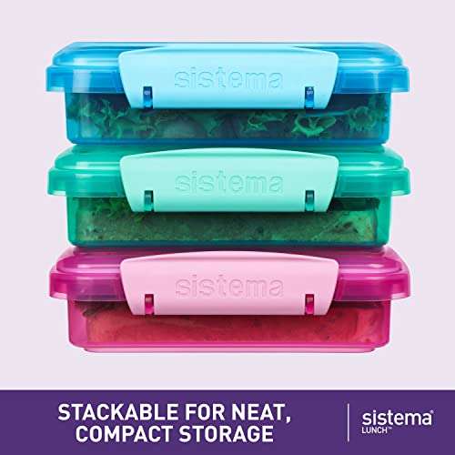 NEW Sistema To Go 450mL Sandwich Food Storage Container Lunch Box Lunchbox  Teal!
