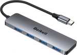 USB C Hub, Beikell 4-Port Type C to USB 3.0 Hub - 5 Gbps Transfer Speed Ultra Slim Aluminum Alloy Data Hub - Sold by Accer Trading Ltd / FBA