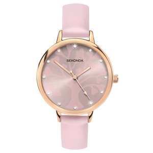 Sekonda Editions Ladies' Tree Of Life Design Pink Watch - £12.74 delivered with code - @ HSamuel