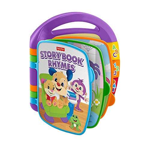 Fisher-Price Storybook Rhymes Learning Toy with Lights and Music for Babies and Toddlers, Laugh & Learn