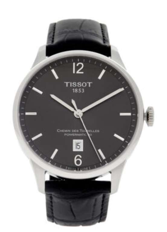 TISSOT Black Leather Analogue Watch £299.99 at TK Maxx