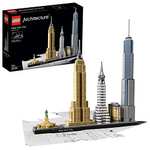 LEGO 21028 New York Architecture, Building Kit, Miniature Model, Decoration, Empire State Building, Statue of Liberty, for Adults