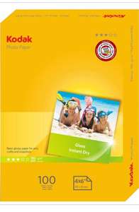 Kodak Photo Gloss Paper A6 180gsm 100 pack now £4.50 + Free Collection (Very Limited Stores) @ Wilko