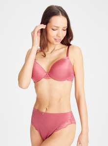 Pink Shine Lace Back Padded Bra + Free Click and collect
