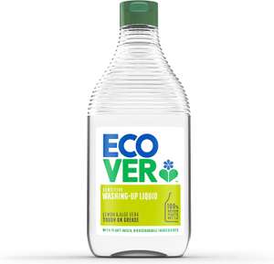 Ecover Lemon & Aloe Washing Up Liquid, 450ml - £1.50 / £1.35 Subscribe & Save @ Amazon