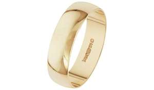 Revere 9ct Gold D-Shape Wedding Ring £37.50 (Free collection / Limited Stock) @ Argos