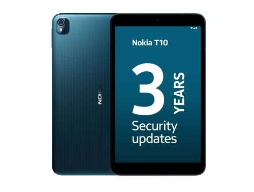 Nokia T10 4G Tablet with 8" HD display 32GB/3GB RAM, Ocean Blue