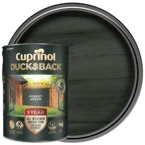 Cuprinol 5 Year Ducksback Matt Shed & Fence Treatment, 5L - 10 Colours - £10 (Free Click & Collect) @ Wickes