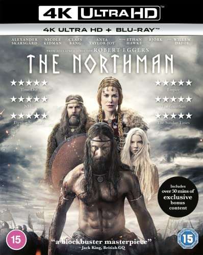 Northman 4k Blu Ray £12.50 discount applied at checkout