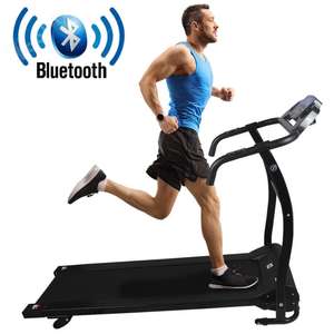 Electric Foldable Treadmill – Bluetooth Motorised Running Machine £120 + Free delivery @ Weeklydeals4less