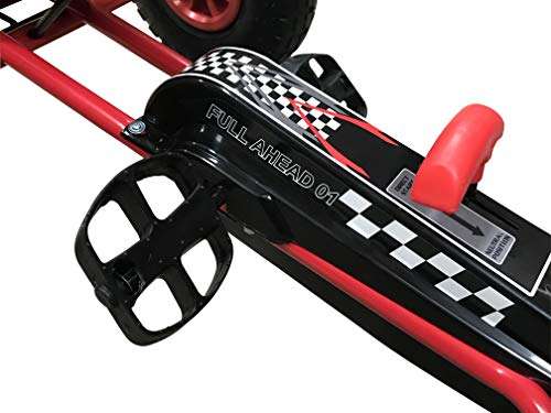 Kiddo Racer Design Red Kids Childrens Pedal Go-Kart Ride-On Car, Adjustable Seat, Rubber Tyres (4 to 8 Years) £69.41 @ amazon