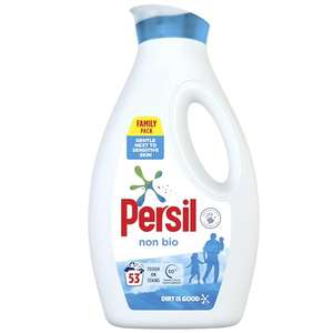 Persil Non Bio Laundry Washing Liquid Detergent 1.431L (53 washes) W/Voucher (£4.30 with max S&S + 20% off 1st S&S)