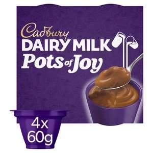 Cadbury Dairy Milk Pots of Joy Chocolate Dessert 4x60g
