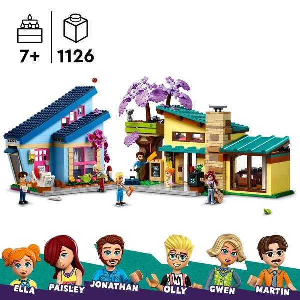 LEGO Friends 42620 Olly and Paisley's Family Houses.