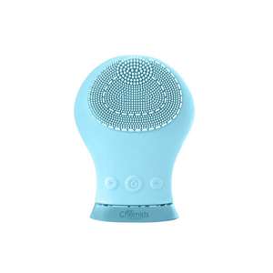 skinChemists Sonic Silicone Facial Cleansing Massager Blue with code