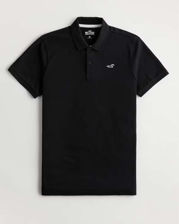 Hollister Mens Cotton Logo Icon Polo (9 Colours / Sizes XS - XXL) - £12 Member Price + Free Click & Collect @ Hollister