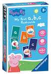 Ravensburger Peppa Pig My First Flash Card Game - Ideal for Early Learning, Object Recognition, Alphabet, Reading, Spelling for Kids Age 4+