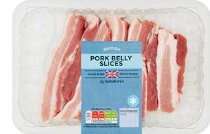 Sainsbury's British Pork Belly Slices 500g - Nectar Price