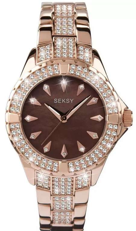 Seksy Intense Ladies Stone Set Rose Gold Plated Watch with Free Collection £39.99 @ Argos