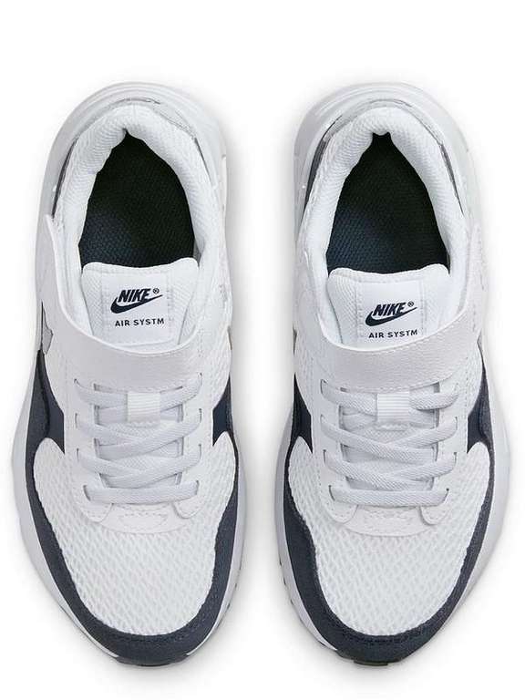 Air Max Systm Kids Unisex Trainers - White/Black/Grey, Sizes 1, 2, 10, 11 & 13 - £30.75 with free collection @ Very