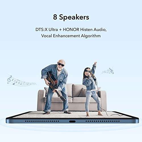 HONOR Pad 8 12-inch Wi-Fi Tablet (Octa-Core Processers, 4+128GB Storage, 2K FullView Display, 8 Speakers, Android 12) - £169 @ Amazon