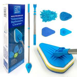 Telescopic Bathroom Mop Bath Shower Screen Tile Cleaning Kit Floor Cleaner Tool Scrubber - £9.99 @ eBay / the dustpan and brush
