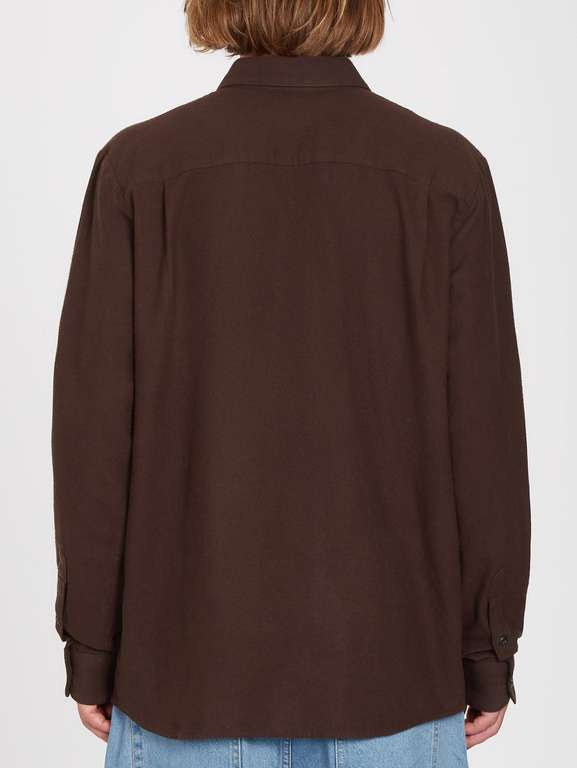 Volcom 'Caden Solid Shirt' Dark Brown - £32.50 + £8.50 delivery @ Volcom