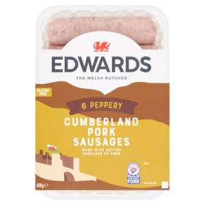 Edwards - Cumberland 6 pork sausages instore Hinckley Road Walsgrave