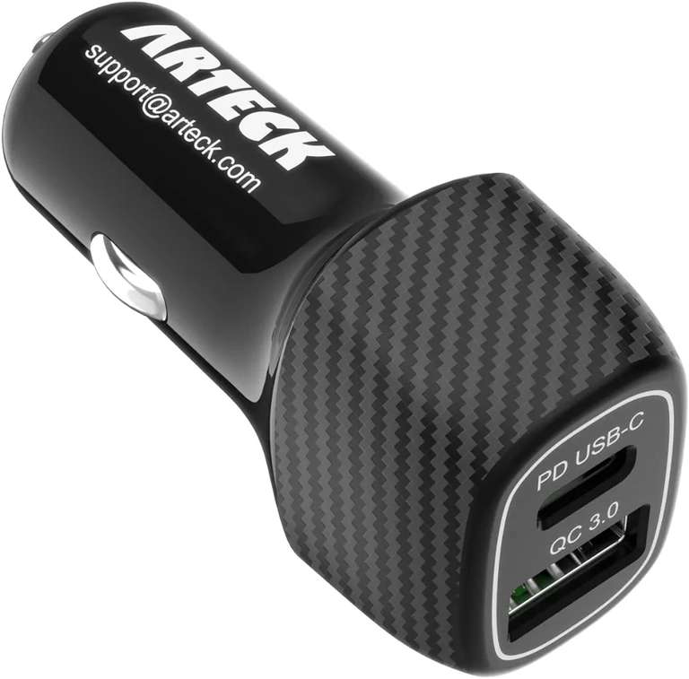 Arteck 40W/8A PD USB-C Car Charger w/voucher. Sold by ARTECK FBA