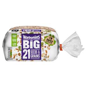 Warburtons The Big 21 Grains & Seeds 700G Loaf £1.85 / Free using code (min. spend required) @ Tesco