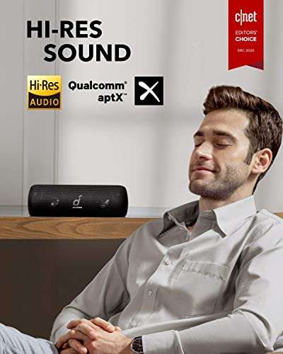 Soundcore Motion+ Bluetooth Speaker Hi-Res 30W Audio 12H Playtime, IPX7 Waterproof USB-C £69.99 Sold by AnkerDirect UK & Fulfilled by Amazon