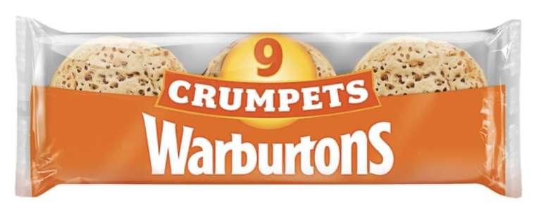 Warburtons 9 Crumpets
