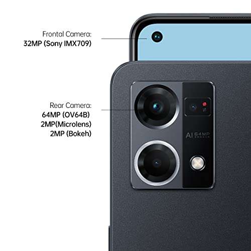 OPPO Reno7 , Qualcomm Snapdragon 680 4G, 6.43“AMOLED FHD+ 90Hz, 64MP+2MP+2MP rear camera, 32MP front camera - £179 @ Amazon