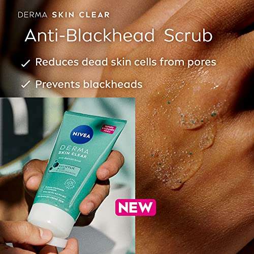 NIVEA Derma Skin Clear Scrub With Salicylic Acid & Enriched with Niacinamide 150ml (£2.24/£2.12 with S&S + 10% off 1st S&S)