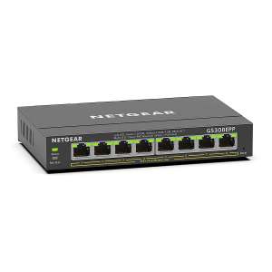 NETGEAR PoE Switch 8 Port Gigabit Ethernet Plus Network Switch (GS308EPP)