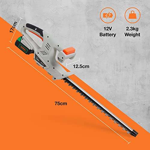 VonHaus Cordless Hedge Trimmer With 2Ah Battery - Sold & Shipped By VonHaus UK
