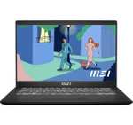 MSI Modern 14" Laptop 8 GB RAM 512 GB AMD Ryzen 5 Windows 11 Home - Black w/code sold by AO (UK Mainland)