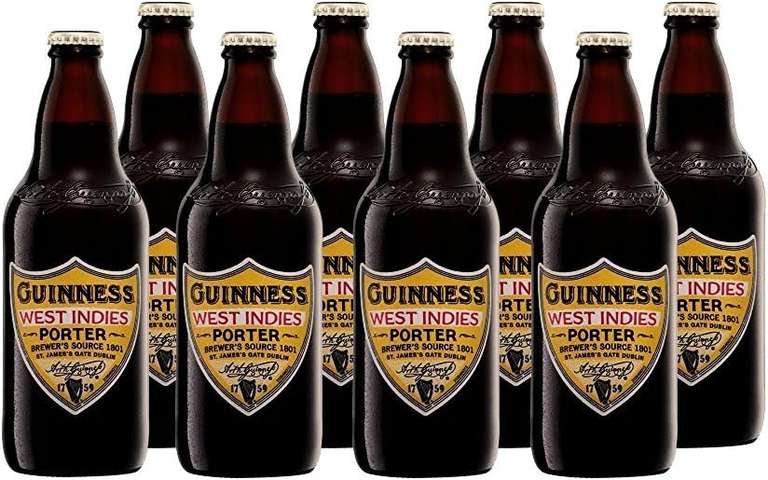 Guinness West Indies Porter Beer, 8 x 500 ml With Voucher