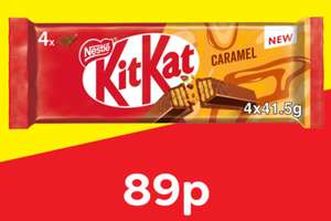 Kit Kat 4 Finger 4pk Caramel Chocolate Bar 41.5g each