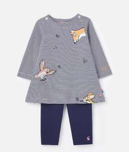 Joules Baby Girls Gruffalo Artwork Christina Organically Grown Cotton Dress And leggings set £10.16 @ Joules / eBay
